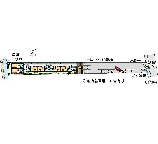 ★手数料０円★笠岡市富岡　月極駐車場（LP）